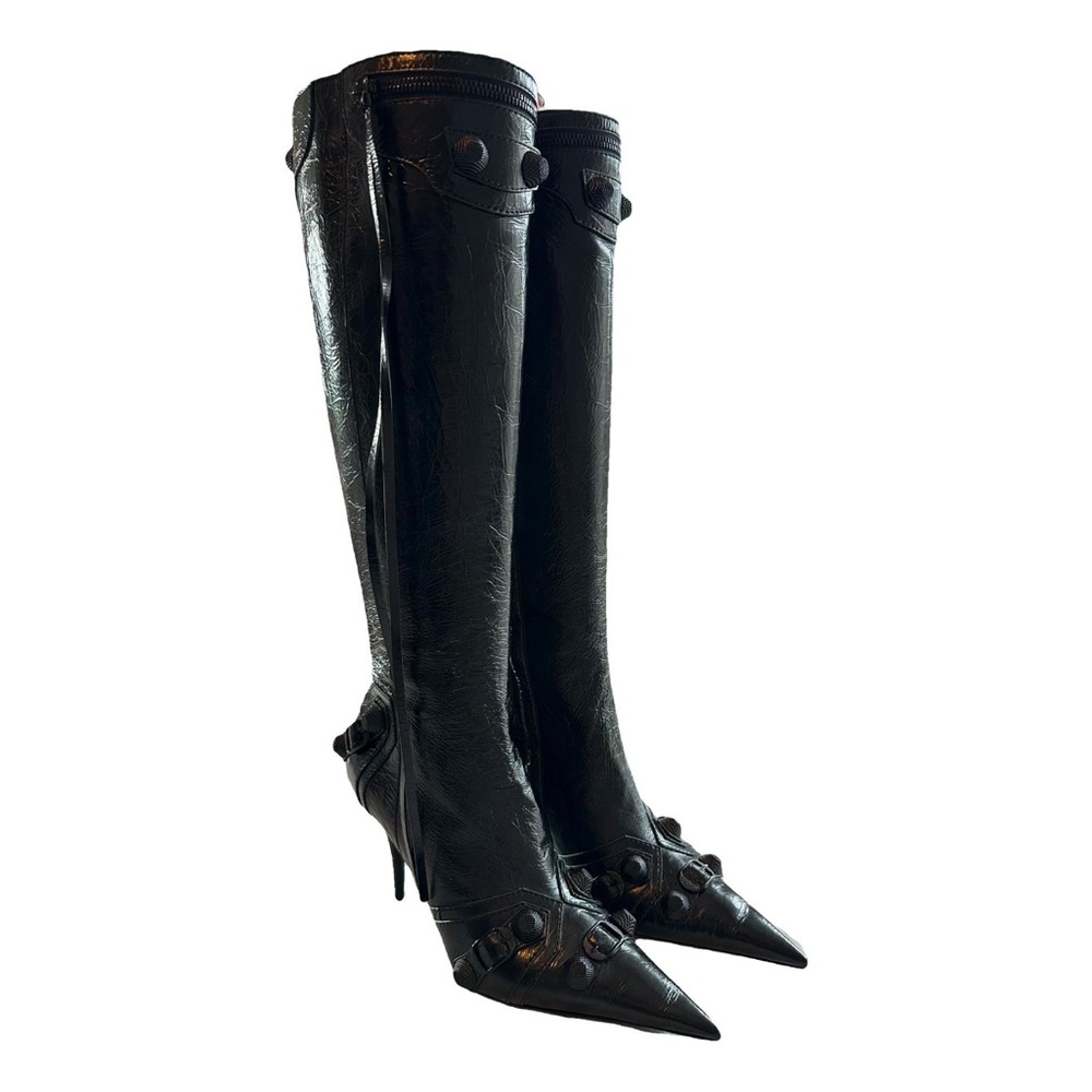 NEW Balenciaga Cagole City Boot Black Knee High